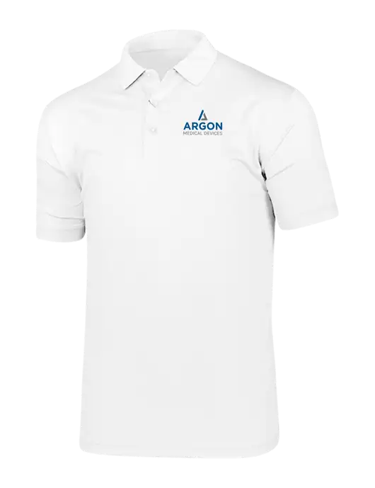 Callaway Vibrant Bright White Ventilated Polo w/Argon Medical Devices Logo