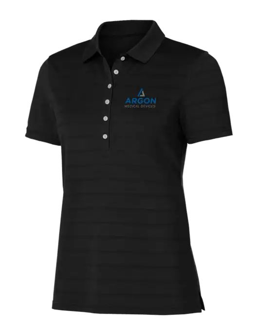Callaway Womens Black Ventilated Polo w/Argon Medical Devices Logo