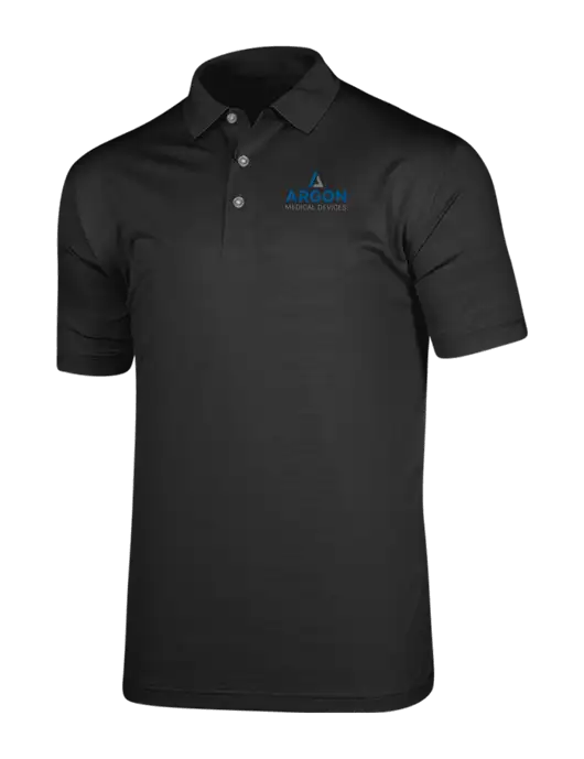 Callaway Vibrant Black Ventilated Polo w/Argon Medical Devices Logo