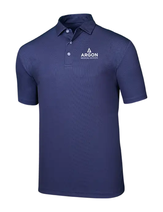 Callaway Birdseye Navy Polo w/Argon Medical Devices Logo