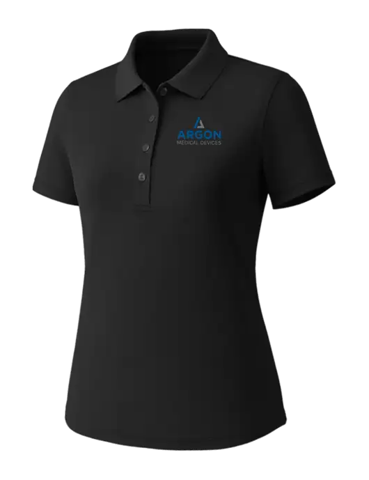 Callaway Womens Core Black Performance Polo w/Argon Medical Devices Logo