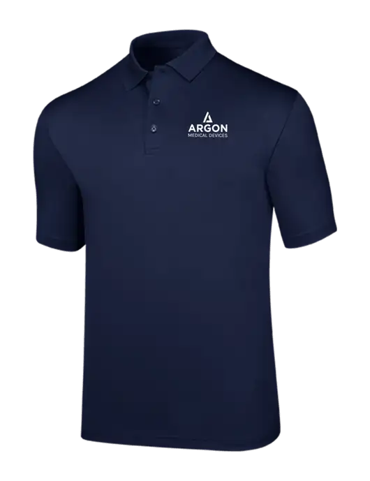 Callaway Opti-Dri Navy Chev Polo w/Argon Medical Devices Logo