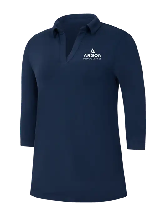 Navy Womens Luxe Knit Tunic w/Argon Medical Devices Logo