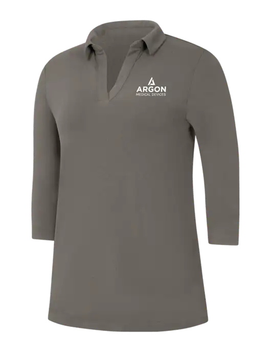 Womens Dark Grey Luxe Knit Tunic w/Argon Medical Devices Logo