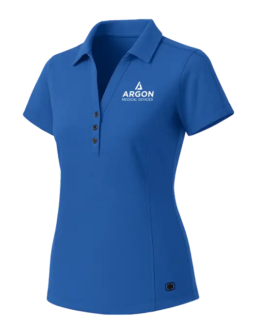 OGIO Womens Royal Blue ONYX Polo w/Argon Medical Devices Logo