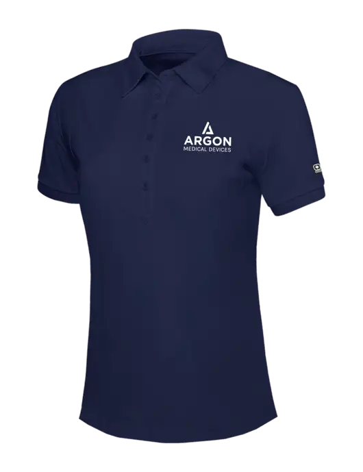 OGIO Womens Navy Jewel Polo w/Argon Medical Devices Logo