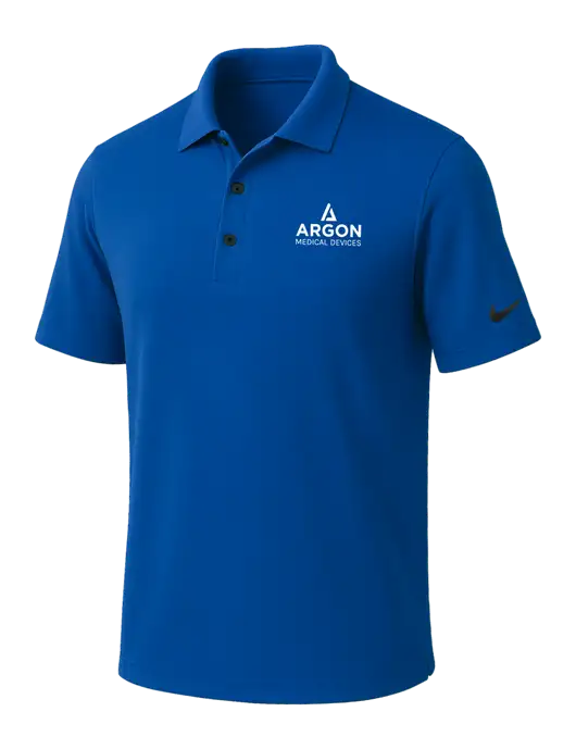 NIKE Dark Royal Dri-Fit Micro Pique Polo w/Argon Medical Devices Logo
