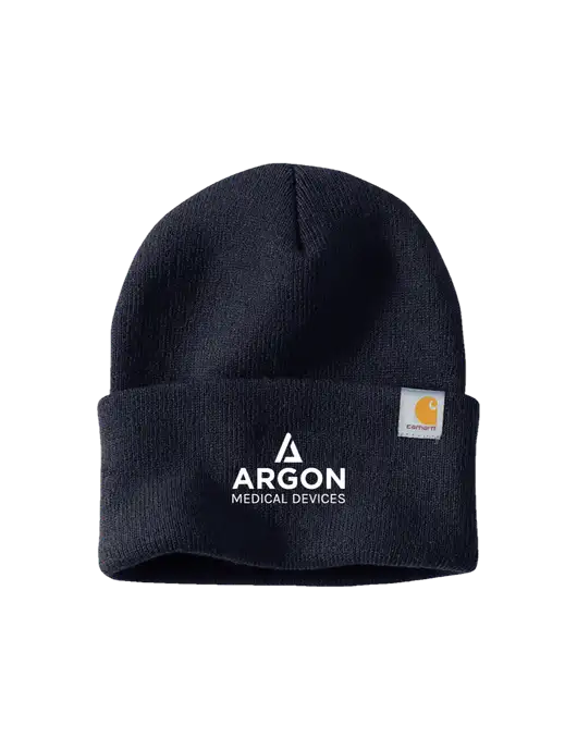 Carhartt Navy Watch Cap 2.0 w/Argon Medical Devices Logo