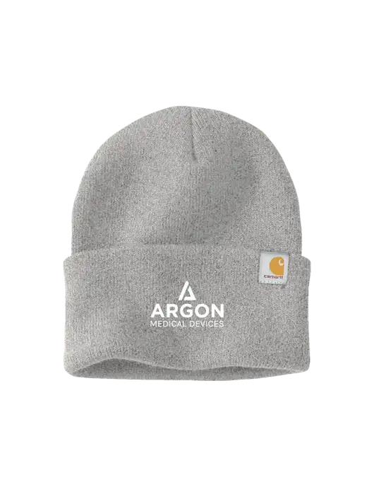 Carhartt Light Grey Heather Watch Cap 2.0 w/Argon Medical Devices Logo