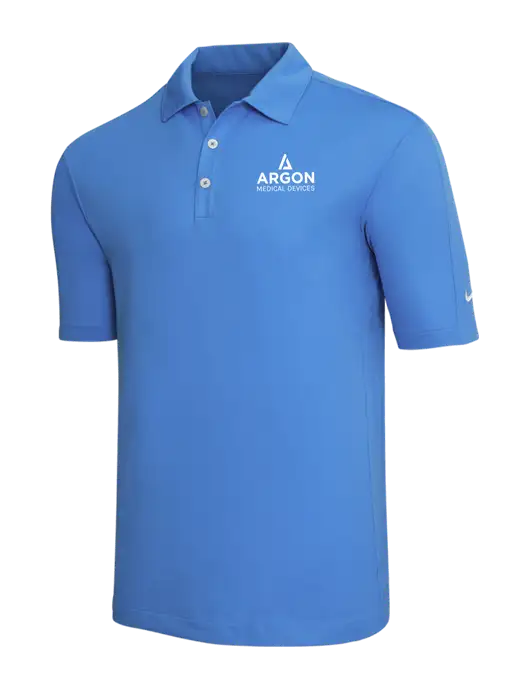 Nike Light Royal Blue Tech Sport Dri-FIT Polo w/Argon Medical Devices Logo