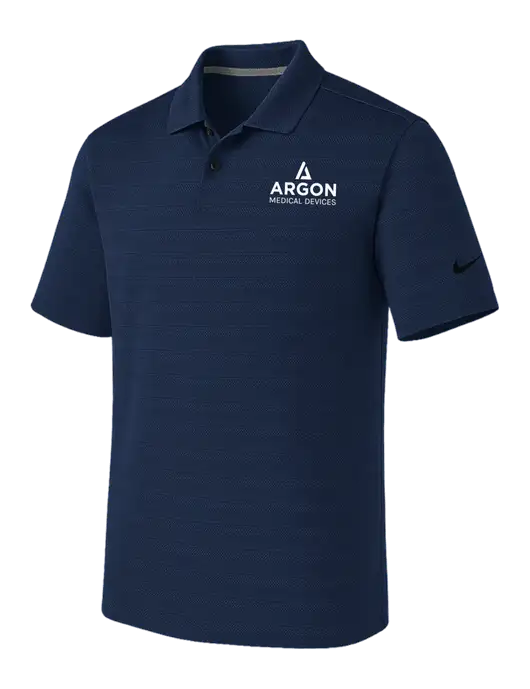Nike Navy Dri-FIT Vapor Jacquard Polo w/Argon Medical Devices Logo