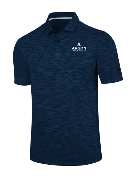 Nike Navy Dri-FIT Vapor Space Dyed Polo w/Argon Medical Devices Logo