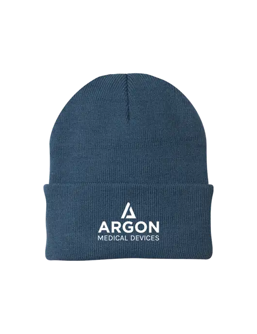 Dark Slate Knit Cap w/Argon Medical Devices Logo