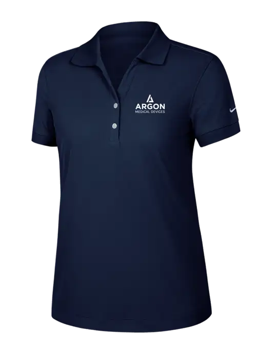Nike Womens Dri-FIT Classic Dark Navy Polo w/Argon Medical Devices Logo